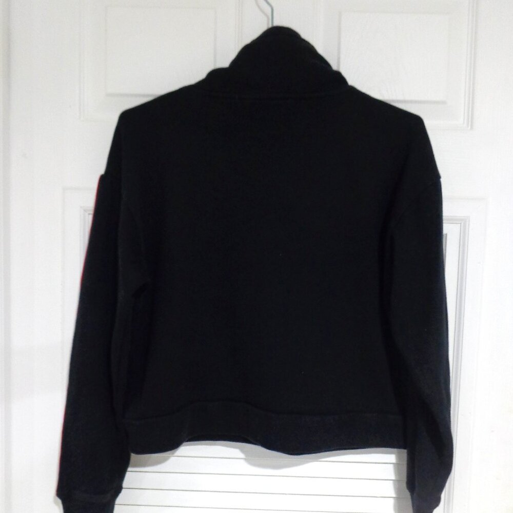 TOMMY HILFIGER Sports Cropped Black Sweater Long Sleeves Women's size‎ M - Picture 2 of 7